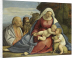 Virgin and Child with young John the Baptist, Saints Peter and Antony Abbot by Anonymous