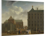 The Nieuwe Kerk and the Town Hall on the Dam in Amsterdam, The Netherlands by Isaac Ouwater