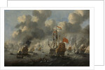 Burning of the English Fleet at Chatham, 20 June 1667 (Raid on the Medway UK) by Peter van de Velde