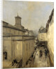 View of the Church of Notre Dame de Lorette and the Rue Fléchier, Paris France by Antoine Vollon