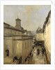 View of the Church of Notre Dame de Lorette and the Rue Fléchier, Paris France by Antoine Vollon
