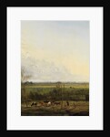 Distant View of the Meadows at ’s-Graveland, The Netherlands by Pieter Gerardus van Os
