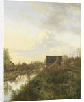 The Canal at ’s-Graveland, The Netherlands by Pieter Gerardus van Os