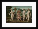 Judgment of Paris by Circle of Master of the Female Half Figures