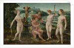 Judgment of Paris by Circle of Master of the Female Half Figures