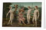 Judgment of Paris by Circle of Master of the Female Half Figures