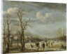 River view in the winter by Aert van der Neer