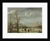 River view in the winter by Aert van der Neer
