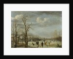 River view in the winter by Aert van der Neer