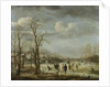 River view in the winter by Aert van der Neer
