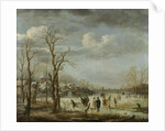 River view in the winter by Aert van der Neer