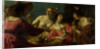 Flute-Playing Shepherd with four Nymphs by Gerard van Honthorst