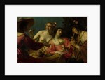 Flute-Playing Shepherd with four Nymphs by Gerard van Honthorst