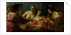 Flute-Playing Shepherd with four Nymphs by Gerard van Honthorst