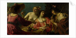 Flute-Playing Shepherd with four Nymphs by Gerard van Honthorst