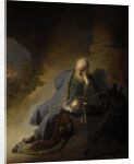 Jeremiah Lamenting the Destruction of Jerusalem by Rembrandt Harmensz. van Rijn