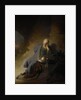 Jeremiah Lamenting the Destruction of Jerusalem by Rembrandt Harmensz. van Rijn