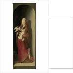 Saint Cecilia, right wing of a triptych by Master of the Brunswick Diptych