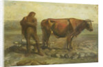 Ploughing farmer by Willem van Konijnenburg