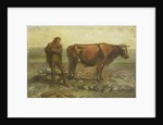 Ploughing farmer by Willem van Konijnenburg