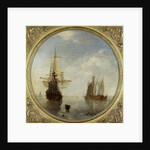 Ships at Anchor by Willem van de Velde II
