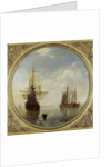 Ships at Anchor by Willem van de Velde II