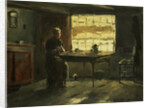Farmers interior by Johan Hendrik Weissenbruch