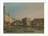 Grand Canal with the Rialto Bridge and Fondaco dei Tedeschi, Venice Italy by Workshop of Canaletto
