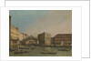 Grand Canal with the Rialto Bridge and Fondaco dei Tedeschi, Venice Italy by Workshop of Canaletto