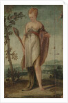 Woman with Mirror by Circle of Lambert Sustris