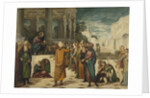 Christ with the Adulterous Woman by Jacopo Tintoretto