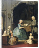 Family Group near a Harpsichord by Cornelis Troost