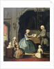 Family Group near a Harpsichord by Cornelis Troost