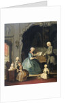 Family Group near a Harpsichord by Cornelis Troost
