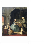 Family Group near a Harpsichord by Cornelis Troost