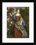 Portrait of a Woman, according to tradition Marie Louise Elisabeth d'Orléans, Duchess of Berry, as Flora by School of Nicolas de Largillière