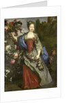 Portrait of a Woman, according to tradition Marie Louise Elisabeth d'Orléans, Duchess of Berry, as Flora by School of Nicolas de Largillière