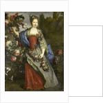 Portrait of a Woman, according to tradition Marie Louise Elisabeth d'Orléans, Duchess of Berry, as Flora by School of Nicolas de Largillière