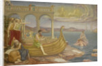 The construction of the ship Argo by Antoon Derkinderen