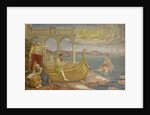 The construction of the ship Argo by Antoon Derkinderen