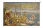 The construction of the ship Argo by Antoon Derkinderen