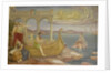 The construction of the ship Argo by Antoon Derkinderen