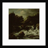 Mountainous Landscape with Waterfall by Jacob Isaacksz. van Ruisdael