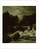 Mountainous Landscape with Waterfall by Jacob Isaacksz. van Ruisdael