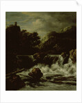 Mountainous Landscape with Waterfall by Jacob Isaacksz. van Ruisdael