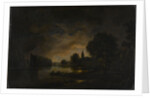 River view by moonlight by Anonymous