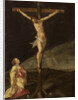 Mary Magdalene at the foot of the cross by Anonymous