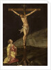 Mary Magdalene at the foot of the cross by Anonymous