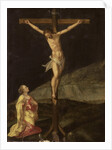 Mary Magdalene at the foot of the cross by Anonymous
