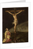 Mary Magdalene at the foot of the cross by Anonymous